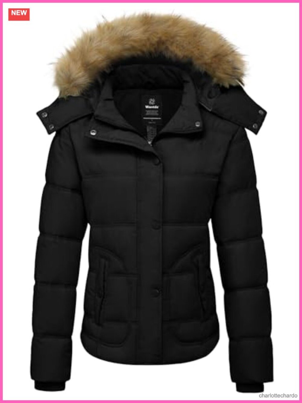 Women's Hooded Thicken Quilted Puffer Jacket Warm Winter Coat Parka